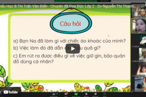 CHUYÊN ĐỀ ĐẠO ĐỨC – LỚP 2 – GIÁO VIÊN NGUYỄN THỊ THANH HOA – TIỂU HỌC B THỊ TRẤN VĂN ĐIỂN