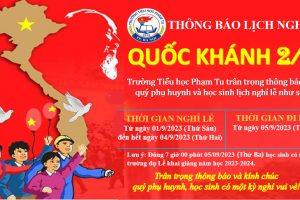 LỊCH NGHỈ QUỐC KHÁNH NGÀY MÙNG 2 THÁNG 9 NĂM 2023