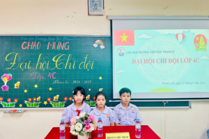 TRƯỜNG TIỂU HỌC PHẠM TU TỔ CHỨC THÀNH CÔNG ĐẠI HỘI CHI ĐỘI CÁC LỚP 4, 5 NĂM HỌC 2024 – 2025