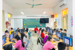 HỌC SINH TRƯỜNG TIỂU HỌC PHẠM TU HÀO HỨNG THAM GIA SÂN CHƠI “ĐẤU TRƯỜNG TOÁN HỌC – VIOEDU” CẤP HUYỆN
