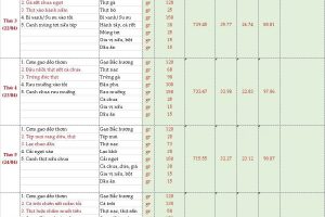 THỰC ĐƠN HỌC SINH TRƯỜNG TIỂU HỌC PHẠM TU TUẦN 31 (21/04/2025-26/04/2025)